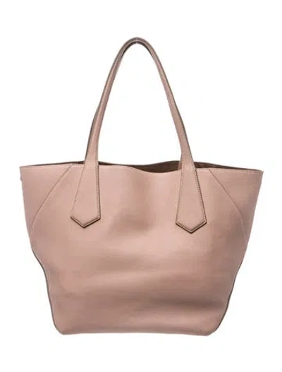 Pre-owned Valextra Leather Shoulder Bag In Pink