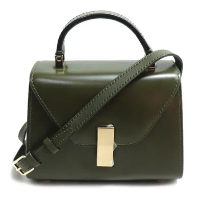 Pre-owned Valextra Leather Shoulder Bag () In Green