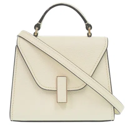 Pre-owned Valextra Leather Shoulder Bag () In White
