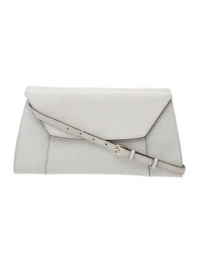 Pre-owned Valextra Leather Shoulder Bag In White