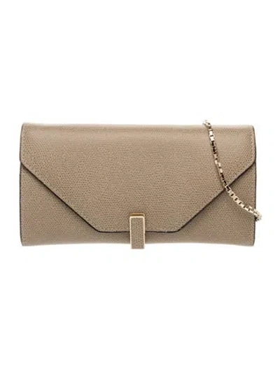 Pre-owned Valextra Leather Top Handle Bag In Brown