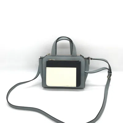 Pre-owned Valextra Leather Tote Bag In Women's () In Gray