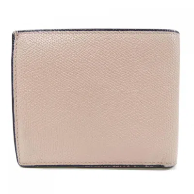 Pre-owned Valextra Leather Wallet (bi-fold) ()