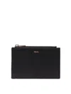 Valextra Leather Wallet In Black