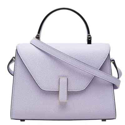Pre-owned Valextra Light Purple Leather Handbag Shoulder Bag ()