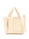 Valextra Micro Bucket Tote Bag With Adjustable Handles In Light Yellow