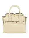 Valextra Mini Parchment-coloured Milan Bag In White