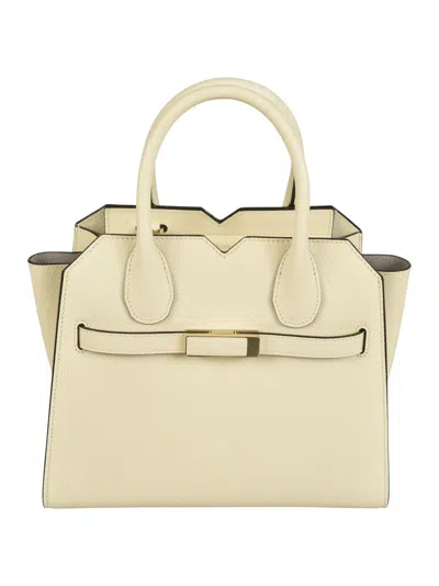 Valextra Milano Mini Bag In Neutral