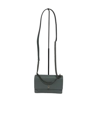 Valextra Logo Shoulder Bag In Black