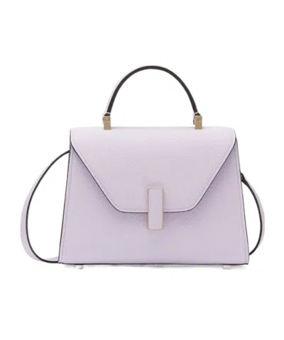 Valextra Logo Shoulder Bag In Purple