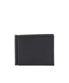 Valextra Compact Grip Wallet In Black