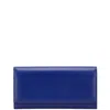 Valextra Long Wallet Leather Wallet In Blue