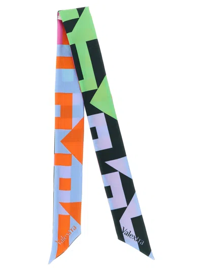 Valextra 'love Lines' Silk Ribbon In Multi