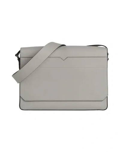 Valextra Man Cross-body Bag Light Blue Size - Calfskin