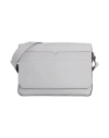 Valextra Man Cross-body Bag Light Grey Size - Calfskin