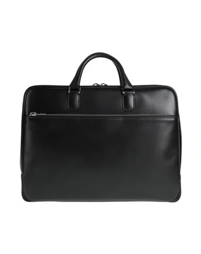 Valextra Man Handbag Black Size - Leather