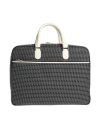 Valextra Man Handbag Ivory Size - Leather, Textile Fibers