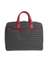 Valextra Man Handbag Red Size - Leather, Textile Fibers