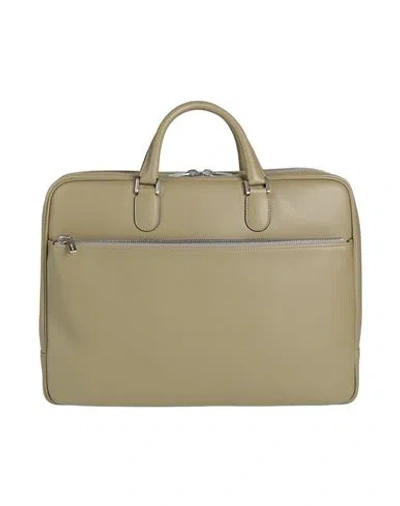 Valextra Man Handbag Sage Green Size - Leather