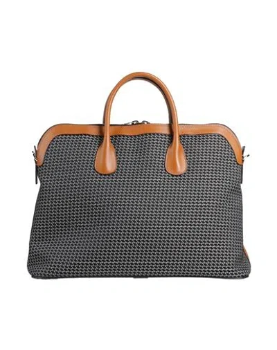 Valextra Man Handbag Tan Size - Textile Fibers