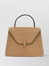 Valextra Medium Handbag With Adjustable Strap And Textured Finish