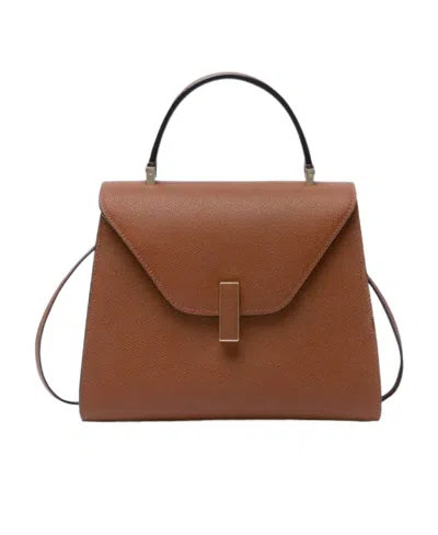Valextra Medium Iside Flip Shoulder Bag In Brown