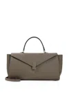 Valextra Medium Iside Editor Top Handle Bag In Green