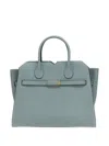 Valextra Medium Structured Handbag Metal Hardware In Grey