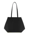 Valextra Medium Vivi Leather Tote Bag In Black