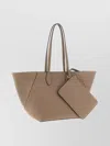 Valextra Medium Structured Shopping Tote Bag In Brown