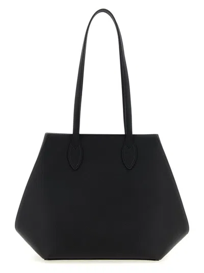 Valextra Medium Vivi Shopping Bag In Black