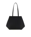 Valextra Medium Vivi Leather Tote Bag In Black