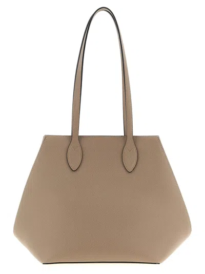 Valextra Medium Vivi Shopping Bag In Gray