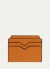 Valextra Card Holder In Avana