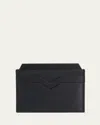 Valextra Leather Wallet In Nn Nero