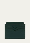 Valextra Men's 4 Card Holder In Green