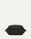Valextra Men's Assoluto Belt Bag In Nn Nero