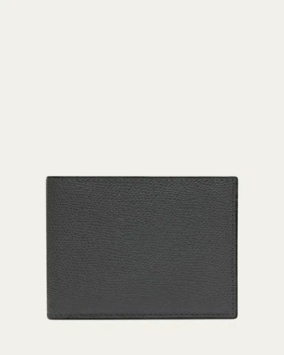 Valextra Men's Leather V-cut Bifold Wallet