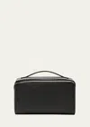 Valextra V-line Beauty Bag In Nn Nero