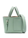 Valextra Patch-pocket Zip-up Mini Tote Bag In 绿色