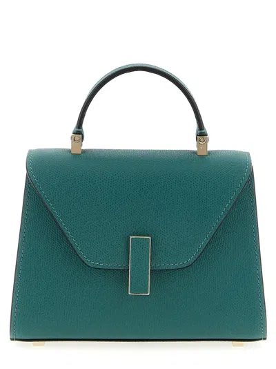 Valextra Iside Micro Leather Handbag In Green