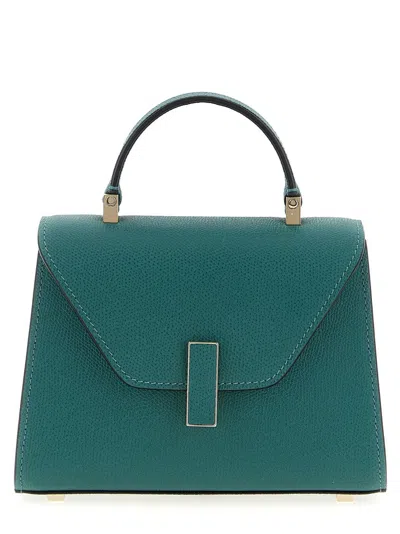 Valextra Iside Micro Leather Handbag In Green