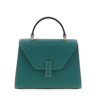 Valextra Iside Micro Leather Handbag In Green