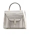 Valextra Micro Iside Sketch Cross Body Bag In White