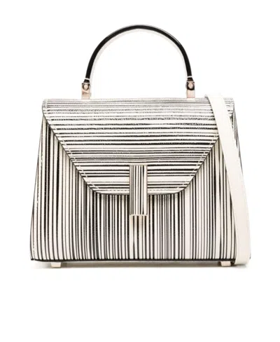 Valextra Micro Iside Sketch Cross Body Bag In White