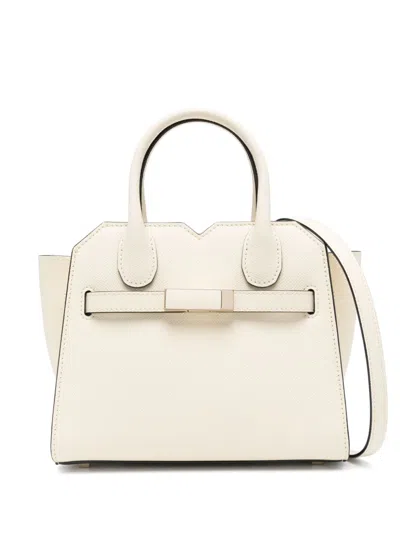 Valextra Micro Milano Cross Body Bag In Neutrals