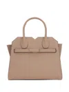 Valextra Milano Leather Mini Bag In Brown