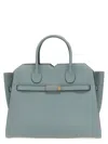 Valextra Medium Structured Handbag Metal Hardware In Gray