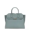 Valextra Medium Structured Handbag Metal Hardware In Gray