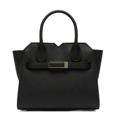 Valextra Milano Micro Crossbody Bag In Black